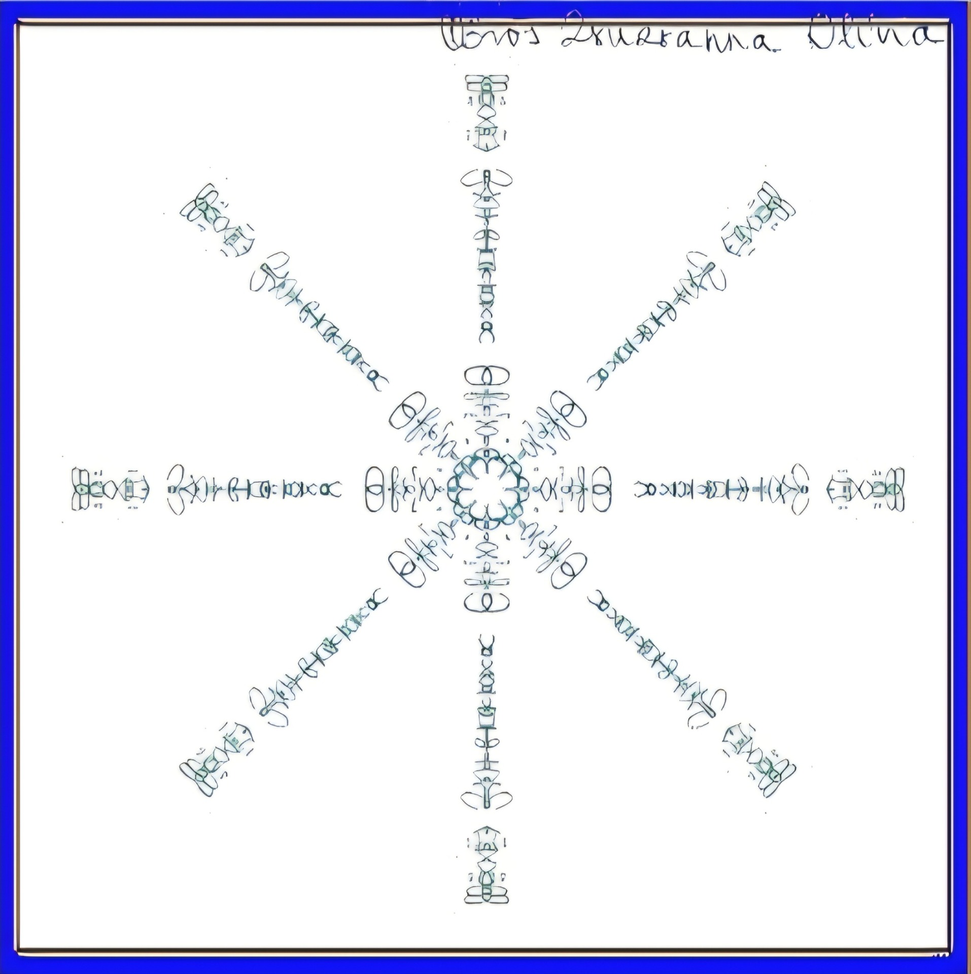 Gyulai Zsuzsanna által készített teljes név mandalám