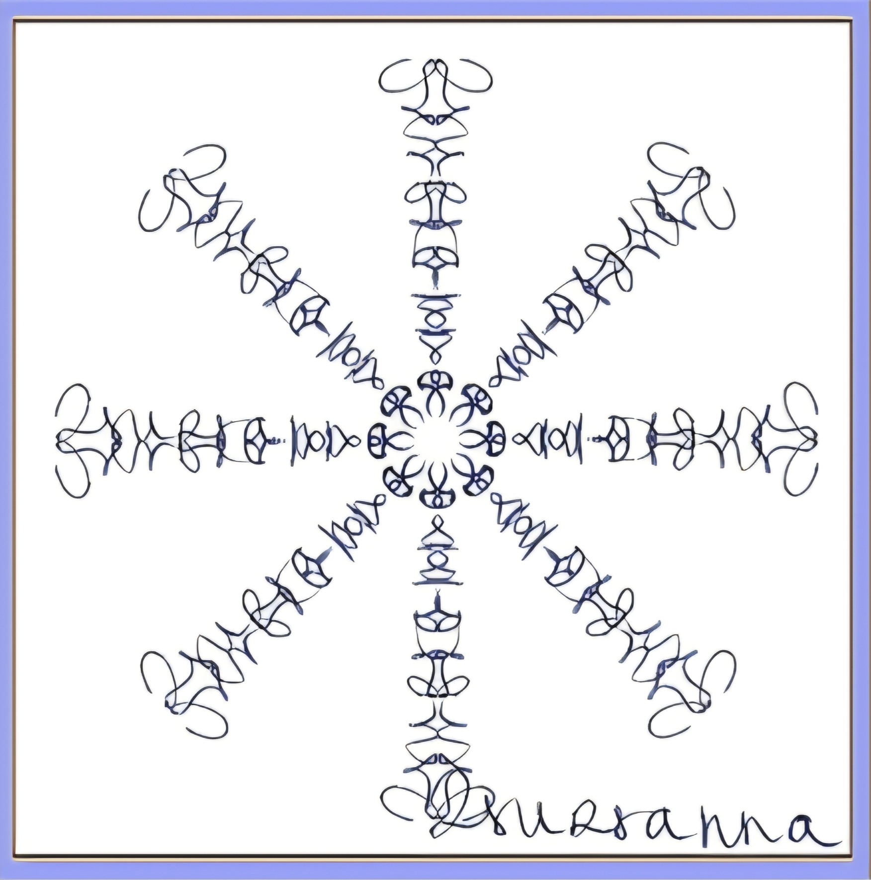 Gyulai Zsuzsanna által készített első keresztnév mandalám